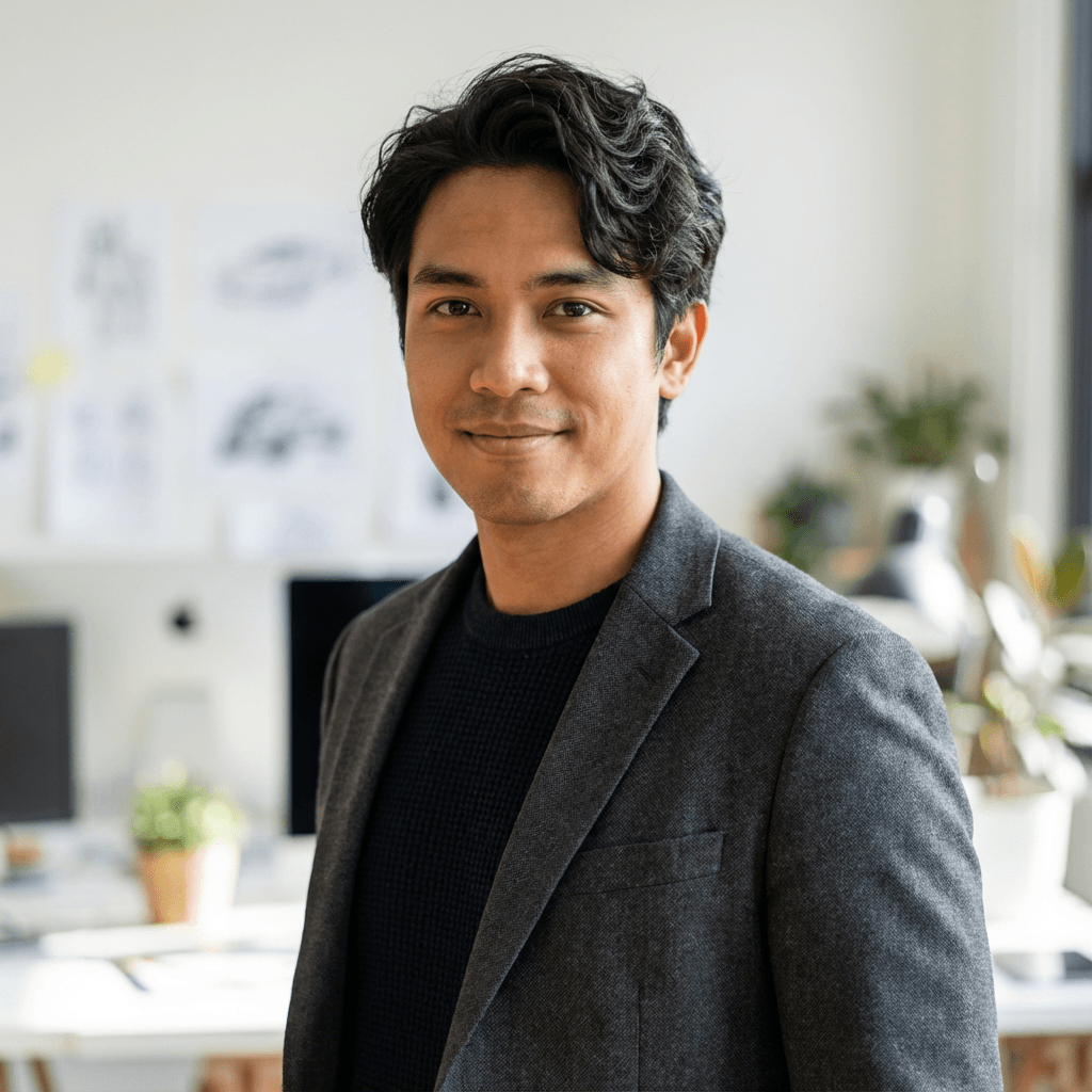 Luxury car positioned in professional detailing workspace with polished finish