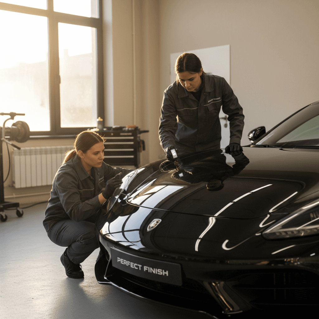 Final inspection of detailed vehicle
