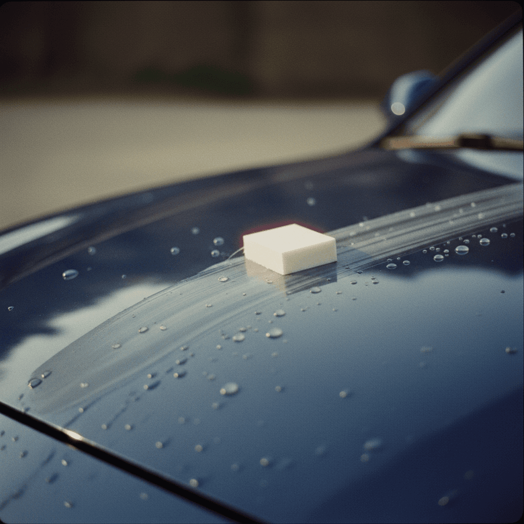 Clay bar treatment on vehicle paint