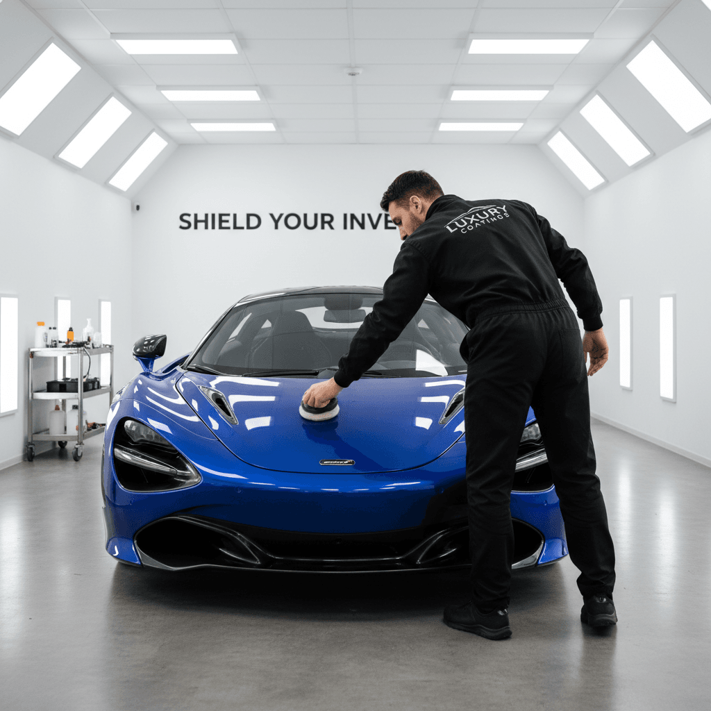 Protective coating application on car body