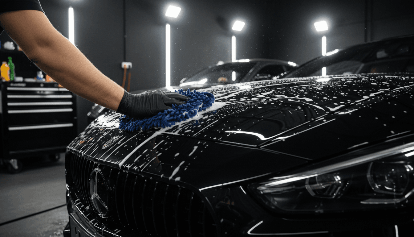 Hand wash and dry service for luxury cars