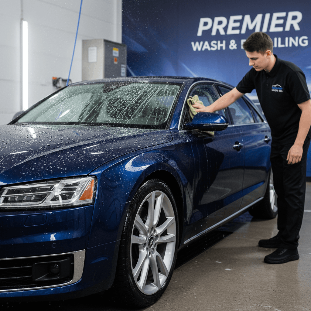 Exterior wash demonstrating paint protection and shine