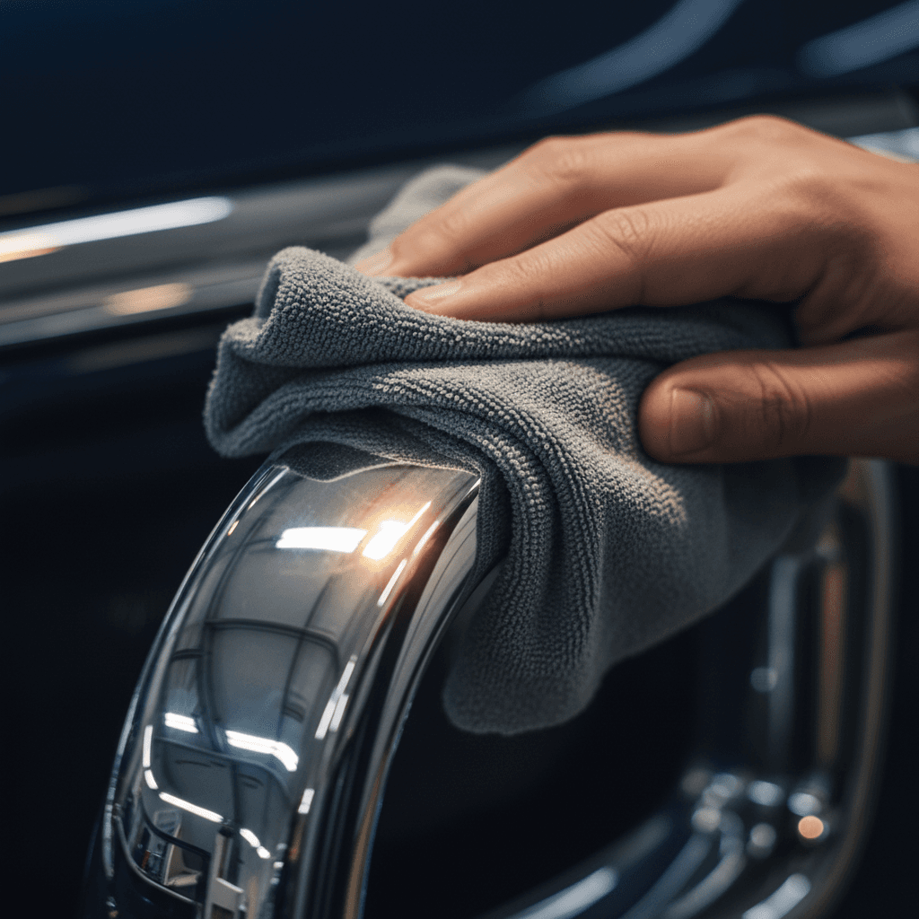 Chrome and trim polishing detail