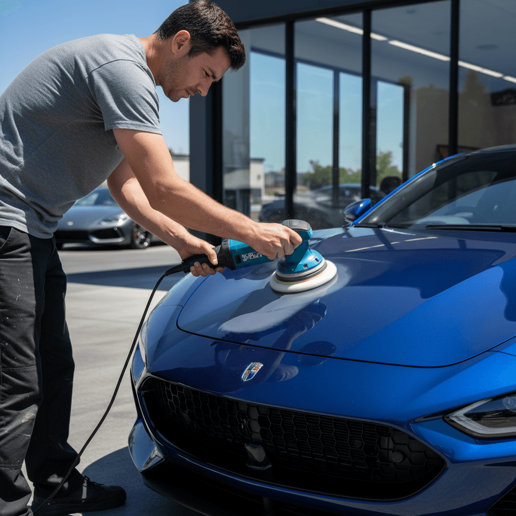 1989 Toyota Corolla during exterior detailing service
